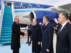 Today.Az - President Ilham Aliyev arrives in Türkiye for working visit